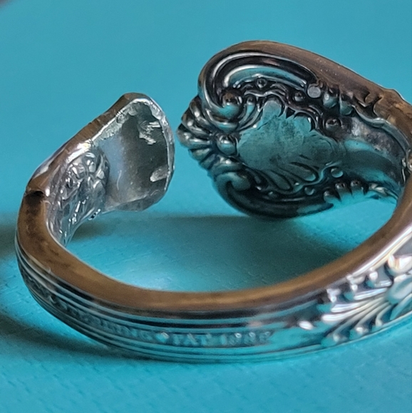 1880 Tiffany & Company English King Pattern Spoon Ring in Sterling Silver #15 - Picture 13 of 15